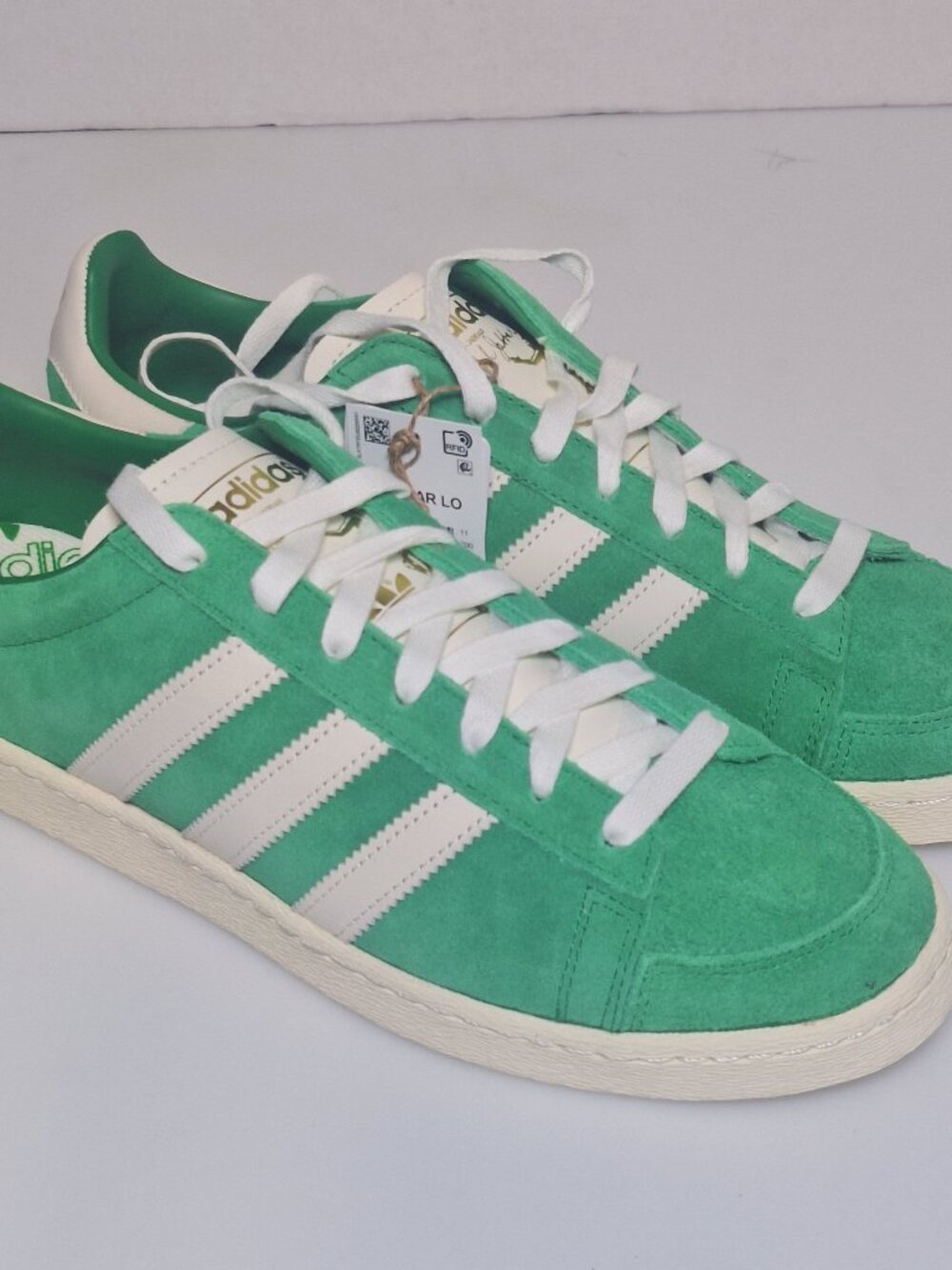 Adidas Jabbar Lo Lace Up Green Sneakers Casual Shoes Mens Size 11.5